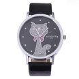Reloj de gato de diamantes lindo casual de moda coreanapicture22