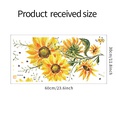 fashion painted sunflower bedroom living room porch wall stickerspicture14