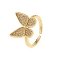 fashion copper microinlaid diamond butterfly adjustable opening ringpicture15