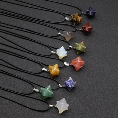 Agate Crystal Hexagonal Star Pendant Necklace Wholesale