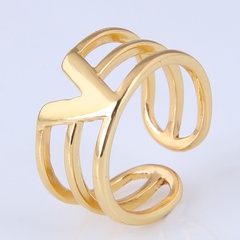 Korean V-shaped Open Copper Ring
