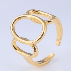 Korean Concise Circle Open Copper Ring
