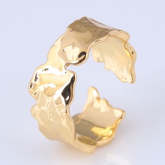 Korean fashion irregular open copper ring