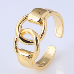 Korean fashion sweet OL simple double ring