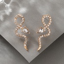 new baroque geometric exaggerated snakeshaped diamond earringspicture11