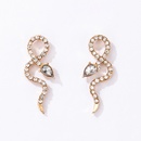 new baroque geometric exaggerated snakeshaped diamond earringspicture13