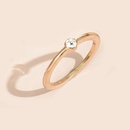 Korean pink alloy electroplated diamond ring setpicture18