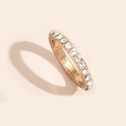 Korean pink alloy electroplated diamond ring setpicture22