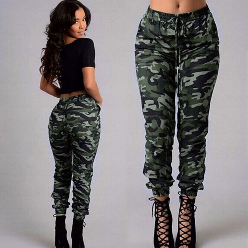 fashion new style Camouflage print casual trousers