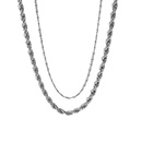 color doublelayer twist chain stainless steel necklacepicture13