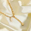 Fashion Freshwater Pearl Square Button Shape Necklacepicture12