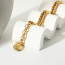 Fashion Freshwater Pearl 18K Gold Plated Stainless Steel Braceletpicture12