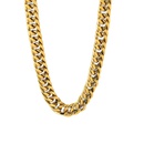 simple compact chain 18K goldplated stainless steel necklacepicture14