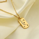 fashion moon star 18K goldplated stainless steel necklacepicture14