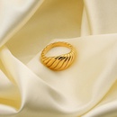 retro croissant stainless steel ringpicture13