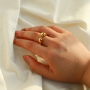 retro polished goldplated stainless steel ringpicture12