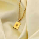 Rectangular Sunlight Pendant 18K Gold Plated Stainless Steel Necklacepicture14