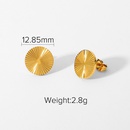 fashion goldplated stainless steel round earringspicture15