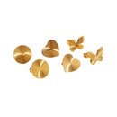 retro goldplated stainless steel butterfly round heartshaped earringspicture15