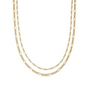 simple twolayer 18K goldplated stainless steel necklacepicture15