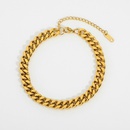 fashion 18K goldplatedchain stainless steel braceletpicture15