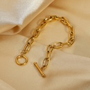 fashion classic OT goldplated stainless steel braceletpicture15