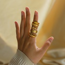 fashion style new Gold Plated Stainless Steel Ringpicture20