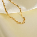 Fashion Engraved Stack 18K Gold Plated Stainless Steel Necklacepicture12