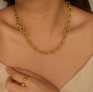 simple 18K gold plating 316 stainless steel necklacepicture11
