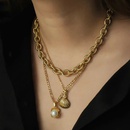 simple 18K gold plating 316 stainless steel necklacepicture14