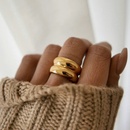 Fashion widesided doublelayer metal ringpicture13