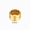 Fashion widesided doublelayer metal ringpicture16