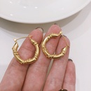 fashion double twist goldplated stainless steel earringspicture11