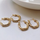 fashion double twist goldplated stainless steel earringspicture12