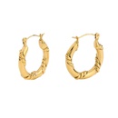 fashion double twist goldplated stainless steel earringspicture14