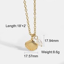 simple texture freshwater pearl imitation shell pendant necklacepicture14