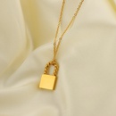 Chic Twist Lock Pendant 18K Stainless Steel Necklacepicture18