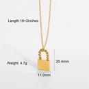 Chic Twist Lock Pendant 18K Stainless Steel Necklacepicture17