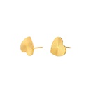 simple retro heart shape gold plating stainless steel earringspicture17