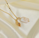 baroque natural freshwater pearl conch pendant necklacepicture10