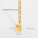 fashion human face pendant goldplated stainless steel necklacepicture21