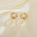 Korean style natural freshwater pearl copper plating earringspicture9