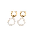 Korean style natural freshwater pearl copper plating earringspicture13