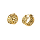 fashion goldplated stainless steel doublelayer twist earringspicture14
