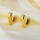Fashion Square Gold Plated Stainless Steel Open Earringspicture12