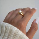 fashion shell pearl stainless steel ringpicture10