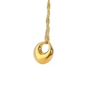 simple gold drop pendant 18K stainless steel necklacepicture14