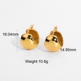 simple spherical goldplated stainless steel earringspicture17