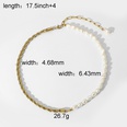 Natural Freshwater Pearl Twist Chain Splicing 14K Gold Necklacepicture17