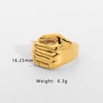 simple fashion style handmade 316L stainless steel ringpicture17